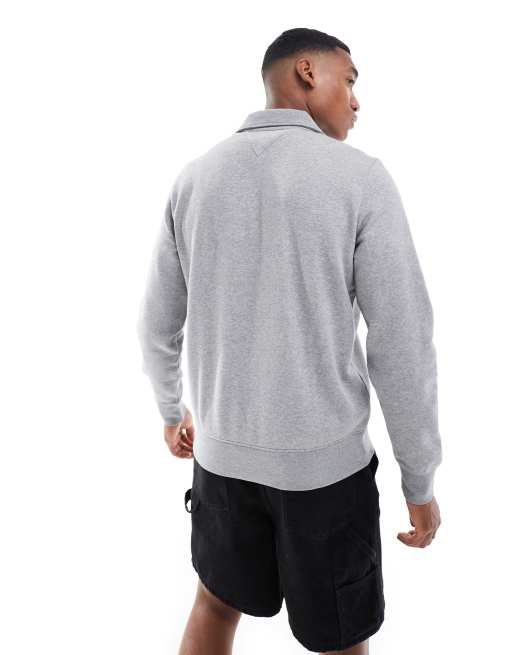 Tommy Hilfiger – Szara bluza z suwakiem pod szyją i logo, 4 z 4