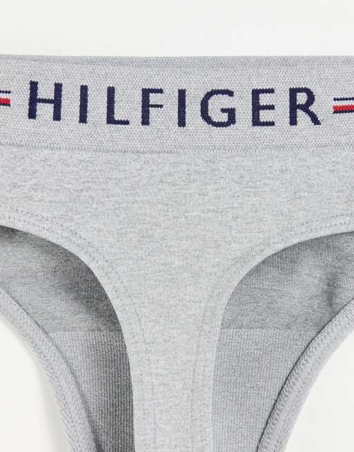 Tommy Hilfiger – Szare bezszwowe stringi, 4 z 4