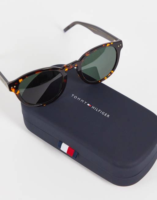 Tommy Hilfiger – Szylkretowe okrągłe okulary przeciwsłoneczne, 2 z 4