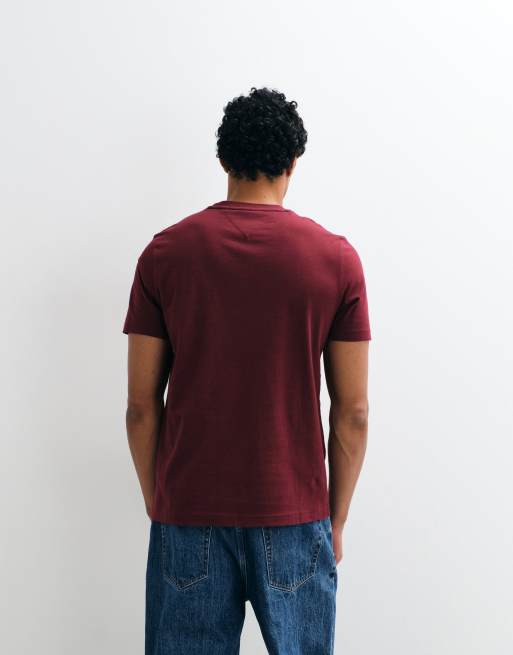 Tommy Hilfiger t-shirt à drapeau bordeaux, 4 de 5