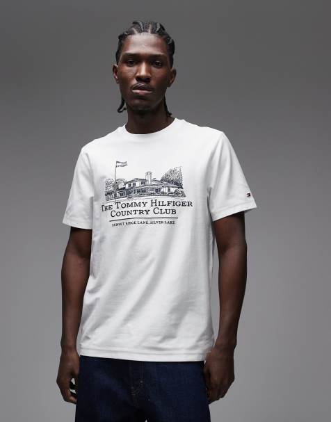 Tommy Hilfiger - T-shirt à imprimé graphique Country Club - Blanc - view 1