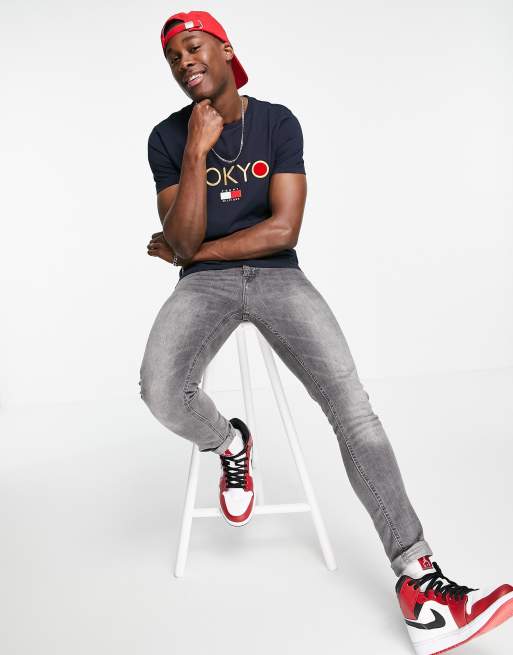Tommy Hilfiger - T-shirt à imprimé Tokyo graphique, 4 de 4