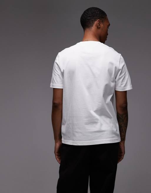 Tommy Hilfiger - T-shirt à motif drapeau et détail doré - Blanc, 3 de 5
