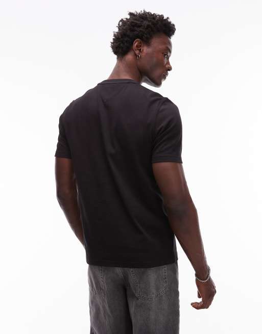 Tommy Hilfiger - T-shirt à motif drapeau et détail doré - Noir, 3 de 5