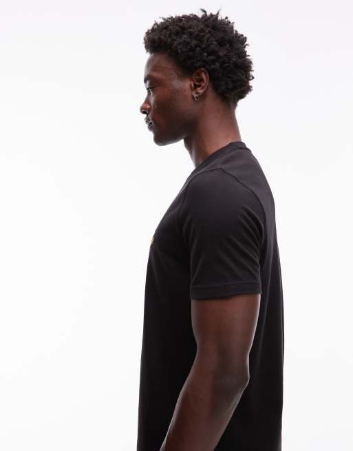 Tommy Hilfiger - T-shirt à motif drapeau et détail doré - Noir, 4 de 5