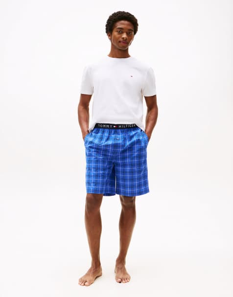Tommy Hilfiger T-shirt and shorts print pyjama set in multi/blue - view 1
