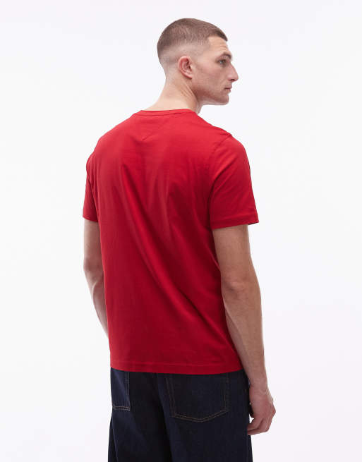 Tommy Hilfiger - T-shirt avec grand logo arrondi 1985 - Rouge, 3 de 5
