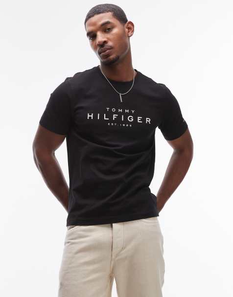 Tommy Hilfiger - T-shirt avec grand logo - Noir - view 1