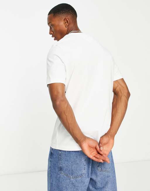 Tommy Hilfiger - T-shirt bianca con bandiera strutturata grande, 2 di 4