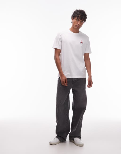 Tommy Hilfiger - T-shirt bianca con stemma , 2 di 5