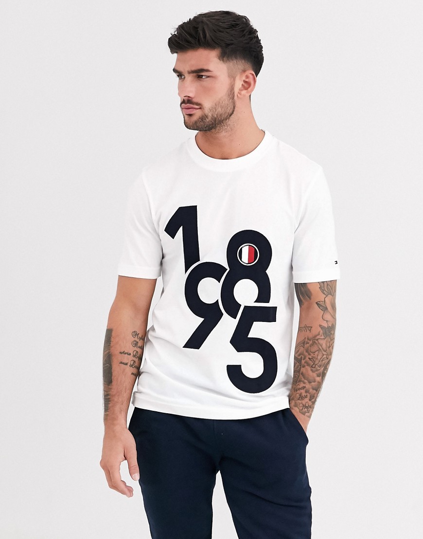 Tommy Hilfiger - T-shirt con numeri-Bianco