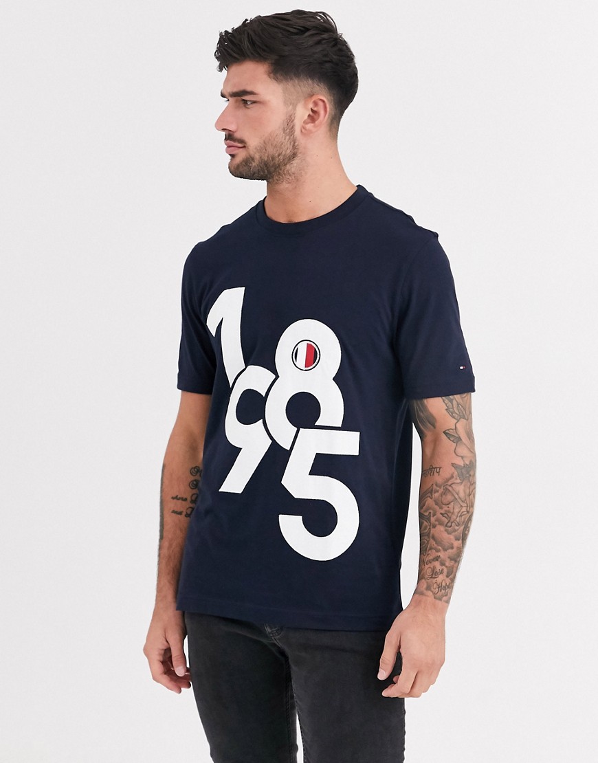 Tommy Hilfiger - T-shirt con numeri-Blu