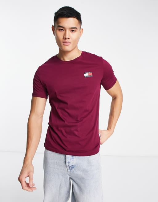 Tommy Hilfiger - T-shirt confort à logo drapeau - Violet