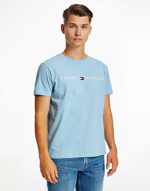Tommy Hilfiger - T-shirt confort avec logo - Bleu
