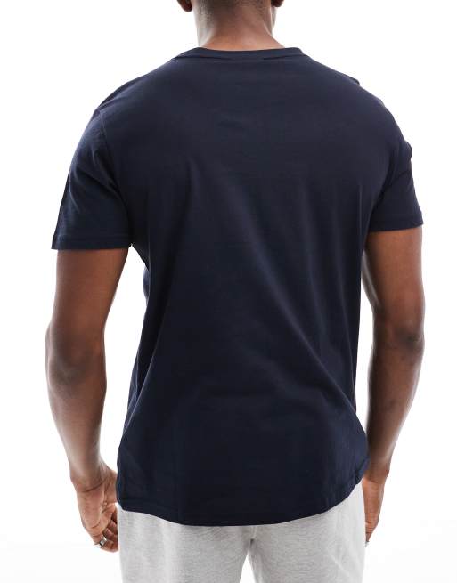 Tommy Hilfiger - T-shirt confort avec rayures et logo - Bleu marine, 2 de 4