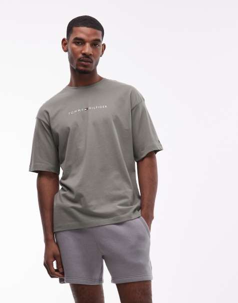 Tommy Hilfiger - T-shirt da casa salvia con logo - view 1