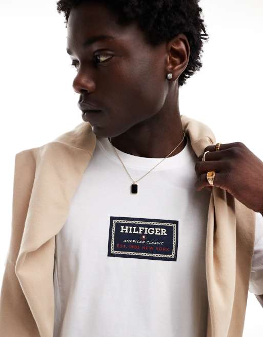 Tommy Hilfiger - T-shirt en jersey - Blanc