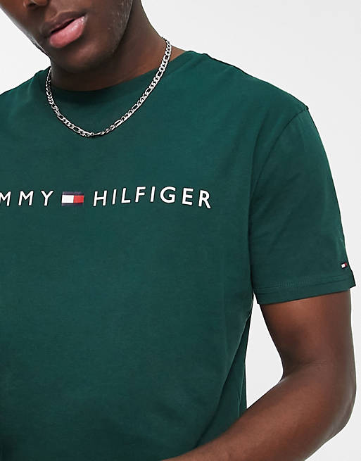 Tommy Hilfiger T-shirt in dark green ASOS