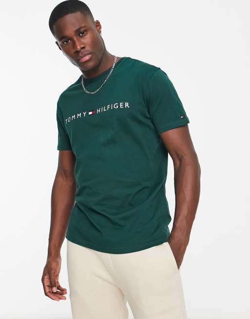 Tommy Hilfiger T Shirt in Dunkelgrun