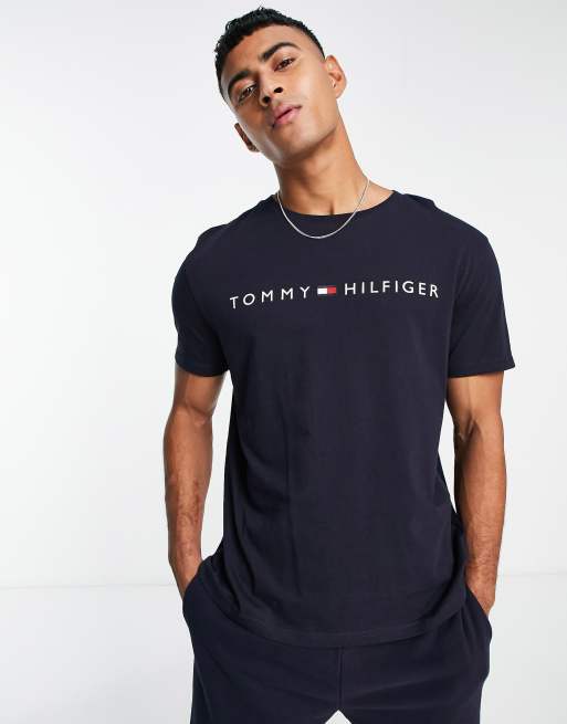 kanal græs Forræderi Tommy Hilfiger T-shirt in navy | ASOS