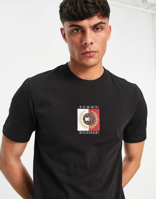 Tommy hilfiger discount t shirt zwart
