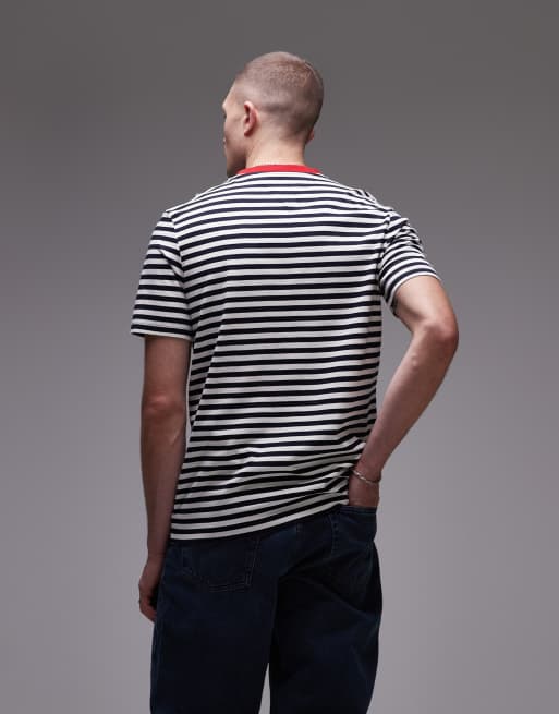 Tommy Hilfiger - T-shirt met strepen in multi, 4 van 4