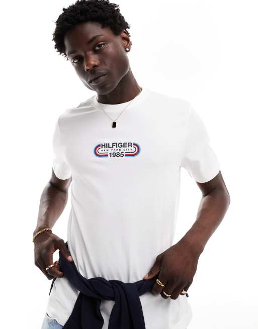 Tommy Hilfiger - T-shirt ras de cou - Blanc