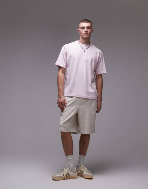 Tommy Hilfiger - T-shirt rosa pallido con logo tono su tono, 2 di 4