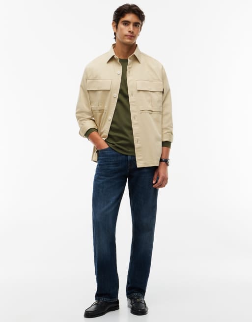 Tommy Hilfiger t-shirt slim en maille interlock à manches longues en vert huntsman, 2 de 6