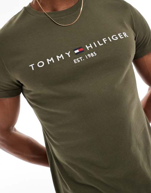 T-shirt Girocollo Verde Esercito 100% Cotone - Taglia XXS, Nuova Con Etichette