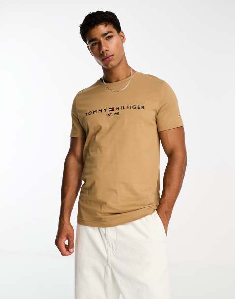Tommy Hilfiger tommy logo t-shirt in countryside khaki