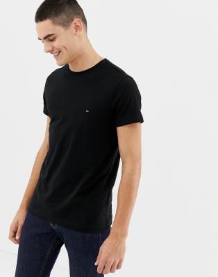 tommy hilfiger black slim fit shirt