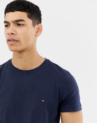 tommy hilfiger logo t shirt navy