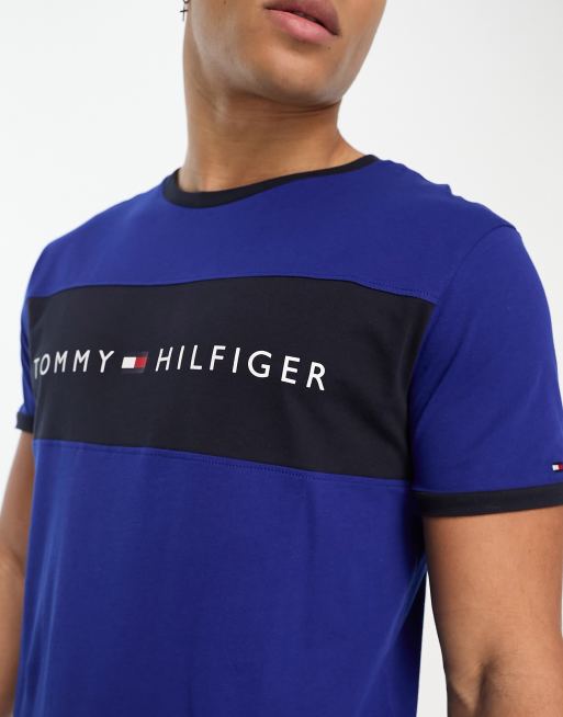 Tommy Hilfiger t-shirt with in | blue stripe ASOS front