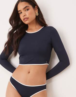 Tommy Hilfiger Tankini Top In Blue
