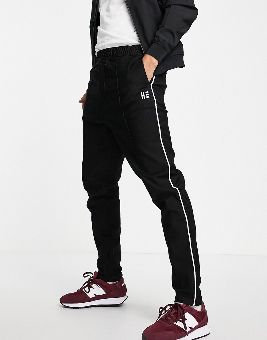 Tommy Hilfiger tapered active trousers-Black