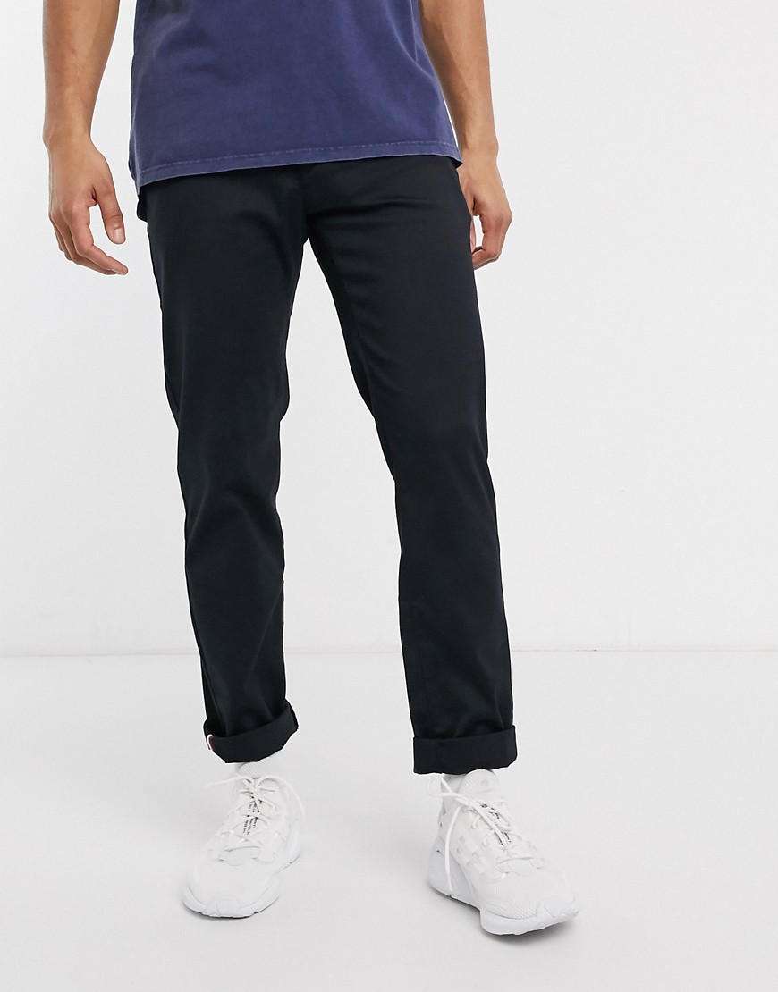 Tommy Hilfiger tapered tech stretch twill flex trousers in black