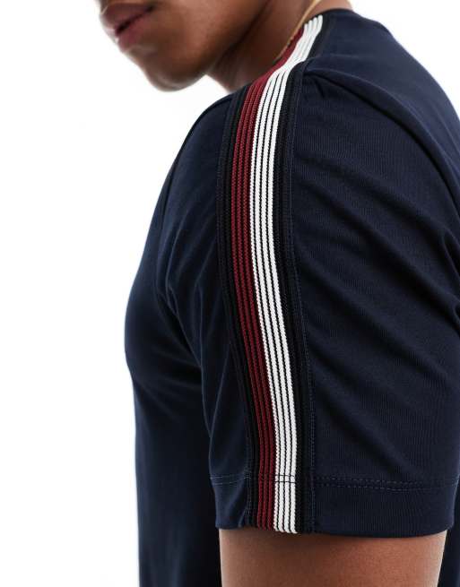 Tommy Hilfiger taping t-shirt in navy, 2 of 4