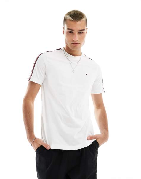 Tommy Hilfiger taping t-shirt in white - view 1