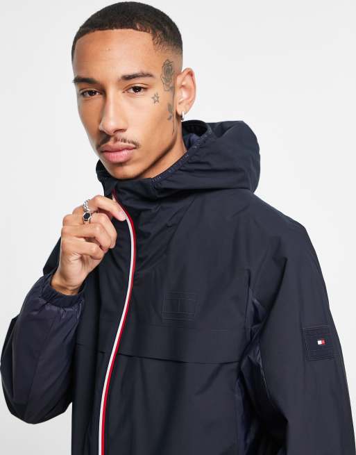 Hooded tech jacket tommy hilfiger store
