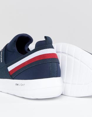 tommy hilfiger slip on logo trainers