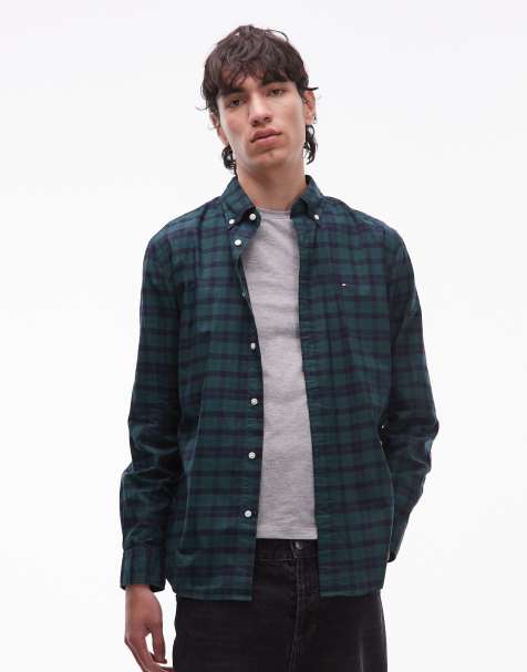 Tommy Hilfiger - Ternet grøn skjorte - view 1