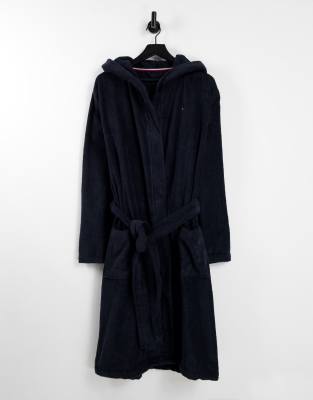 Tommy Hilfiger Terrycloth Robe In Navy In Navy