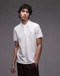 [Tommy Hilfiger] Tommy Hilfiger textured regular polo shirt in white M White