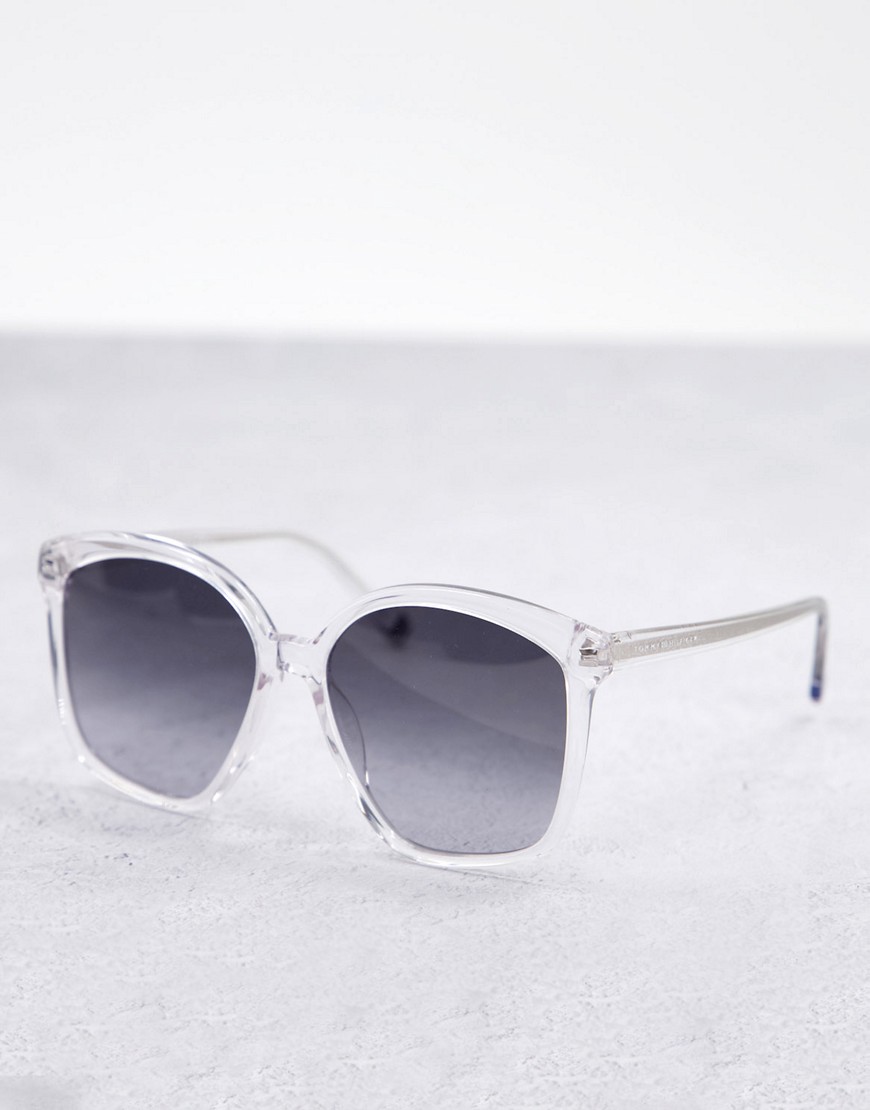 Tommy Hilfiger TH 1669/S square lens sunglasses-Clear