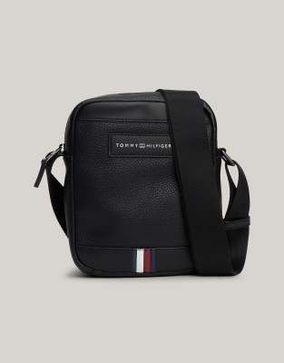 Tommy Hilfiger Th business crossover reporter bag in black