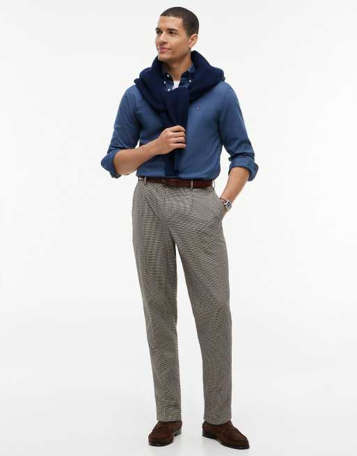 Tommy Hilfiger Th flex regular fit poplin shirt in dark blue, 2 of 7