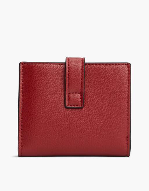 Tommy Hilfiger TH Monogramm-Plakette Bifold-Portemonnaie in Dunkelrot, 2 von 4