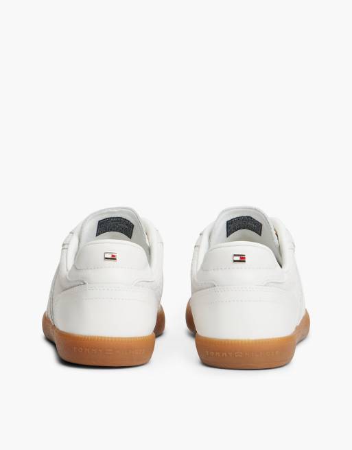 Tommy Hilfiger TH Tribeca baskets en cuir à monogramme en relief, écru, 4 de 7