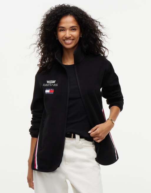 Tommy Hilfiger Th x cadillac formula 1® team fleece jacket in black, 2 of 7